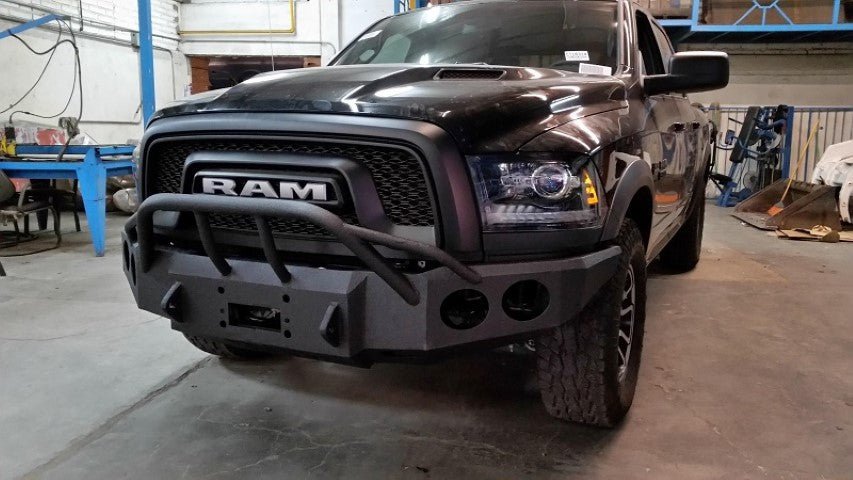 2015-2018 (Classic-2021 only) RAM Rebel Front Bumper - Iron Bull BumpersFRONT IRON BUMPER