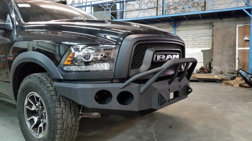 2015-2018 (Classic-2021 only) RAM Rebel Front Bumper - Iron Bull BumpersFRONT IRON BUMPER