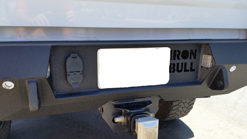 2015-2019 GMC Siera 2500/3500 Rear Bumper | Parking Sensor Cutouts Available - Iron Bull BumpersREAR IRON BUMPER