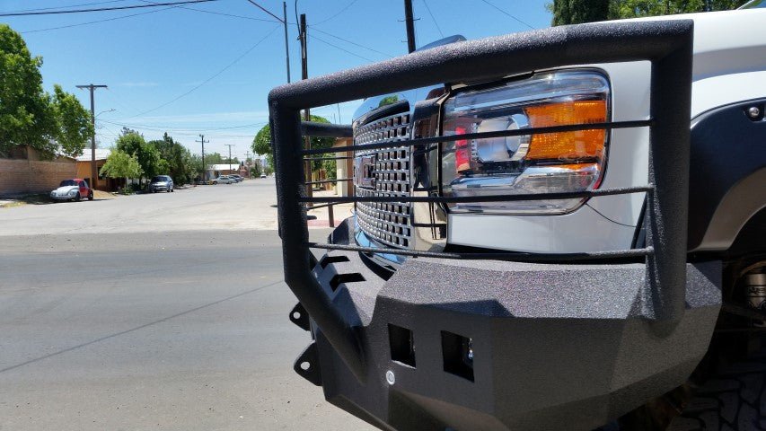 2015-2019 GMC Sierra 2500/3500 Front Bumper | Parking Sensor Cutouts Available - Iron Bull BumpersFRONT IRON BUMPER