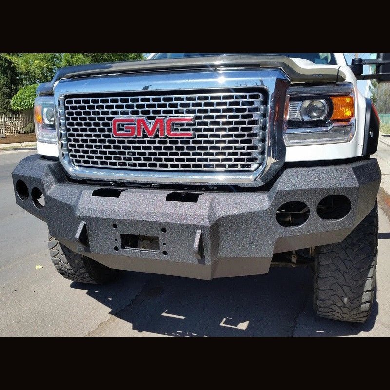 2015-2019 GMC Sierra 2500/3500 Front Bumper | Parking Sensor Cutouts Available - Iron Bull BumpersFRONT IRON BUMPER