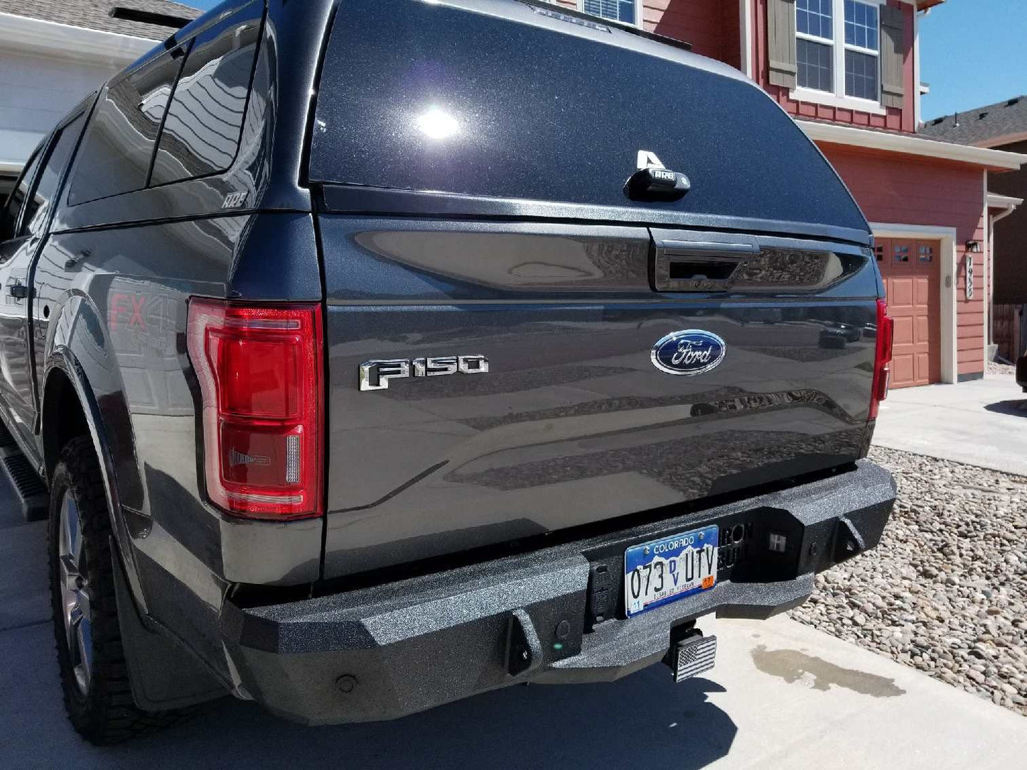 2015-2020 Ford F150 Rear Bumper | Parking Sensor Cutouts Available - Iron Bull BumpersREAR IRON BUMPER