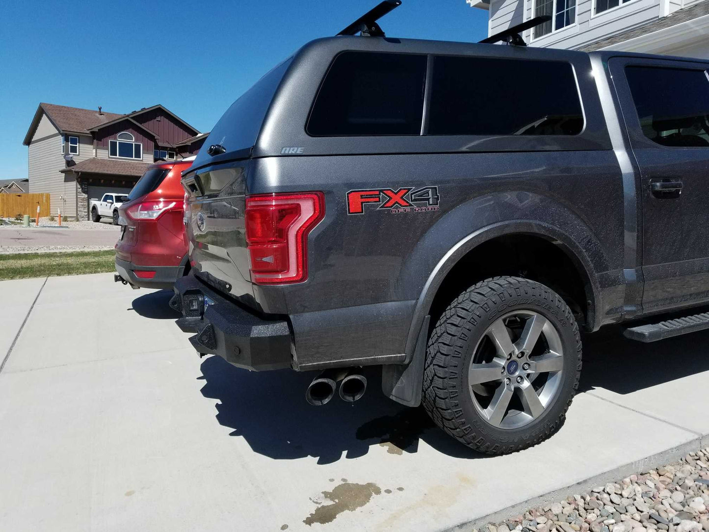 2015-2020 Ford F150 Rear Bumper | Parking Sensor Cutouts Available - Iron Bull BumpersREAR IRON BUMPER