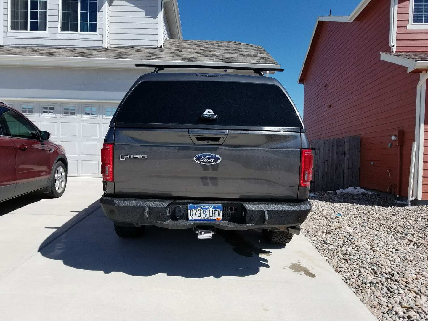 2015-2020 Ford F150 Rear Bumper | Parking Sensor Cutouts Available - Iron Bull BumpersREAR IRON BUMPER