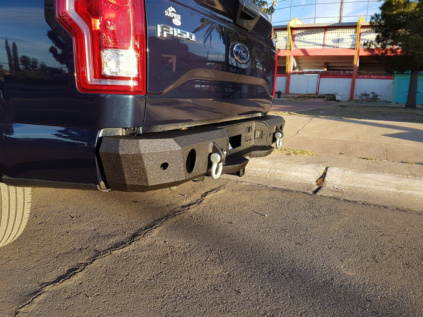 2015-2020 Ford F150 Rear Bumper | Parking Sensor Cutouts Available - Iron Bull BumpersREAR IRON BUMPER