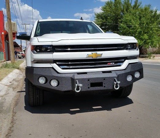 2016-2018 Chevrolet Silverado 1500 Front Bumper | Parking Sensor Cutouts Available - Iron Bull BumpersFRONT IRON BUMPER