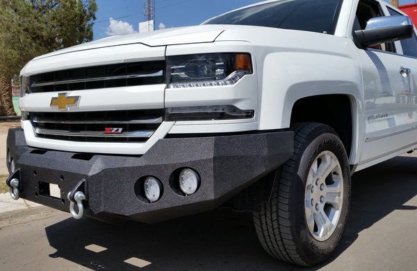 2016-2018 Chevrolet Silverado 1500 Front Bumper | Parking Sensor Cutouts Available - Iron Bull BumpersFRONT IRON BUMPER