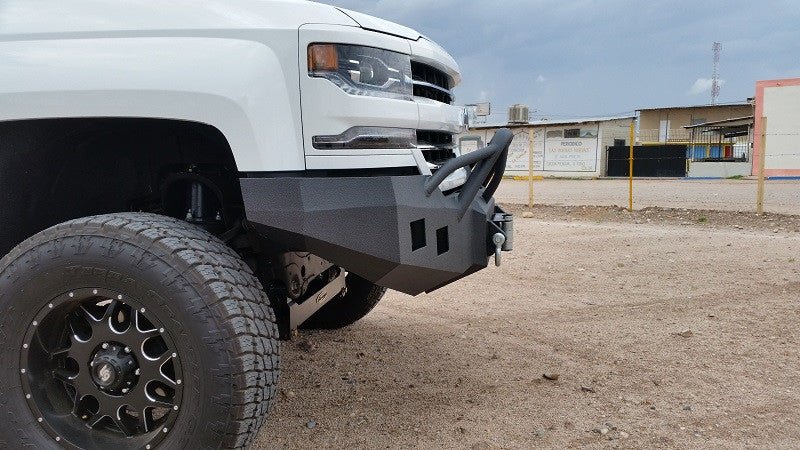 2016-2018 Chevrolet Silverado 1500 Front Bumper | Parking Sensor Cutouts Available - Iron Bull BumpersFRONT IRON BUMPER