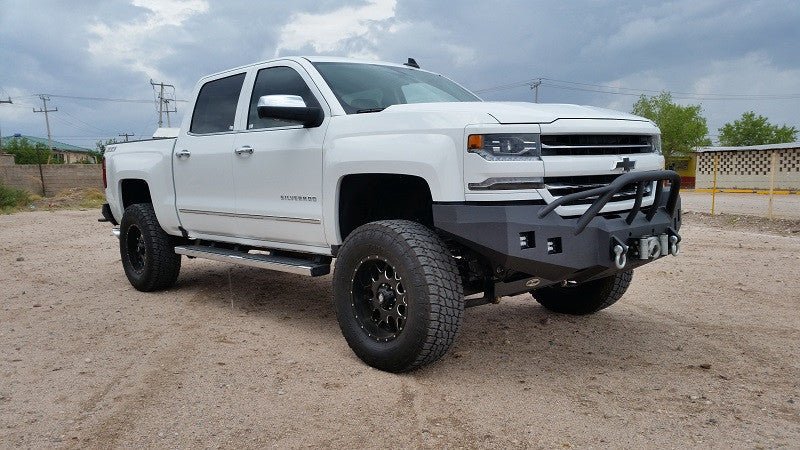 2016-2018 Chevrolet Silverado 1500 Front Bumper | Parking Sensor Cutouts Available - Iron Bull BumpersFRONT IRON BUMPER