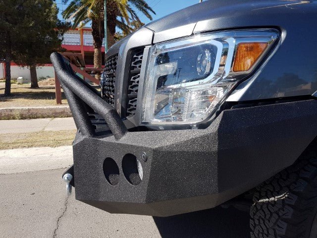 2016-2023 Nissan Titan XD Front Bumper | Parking Sensor Cutouts Available - Iron Bull BumpersFRONT IRON BUMPER