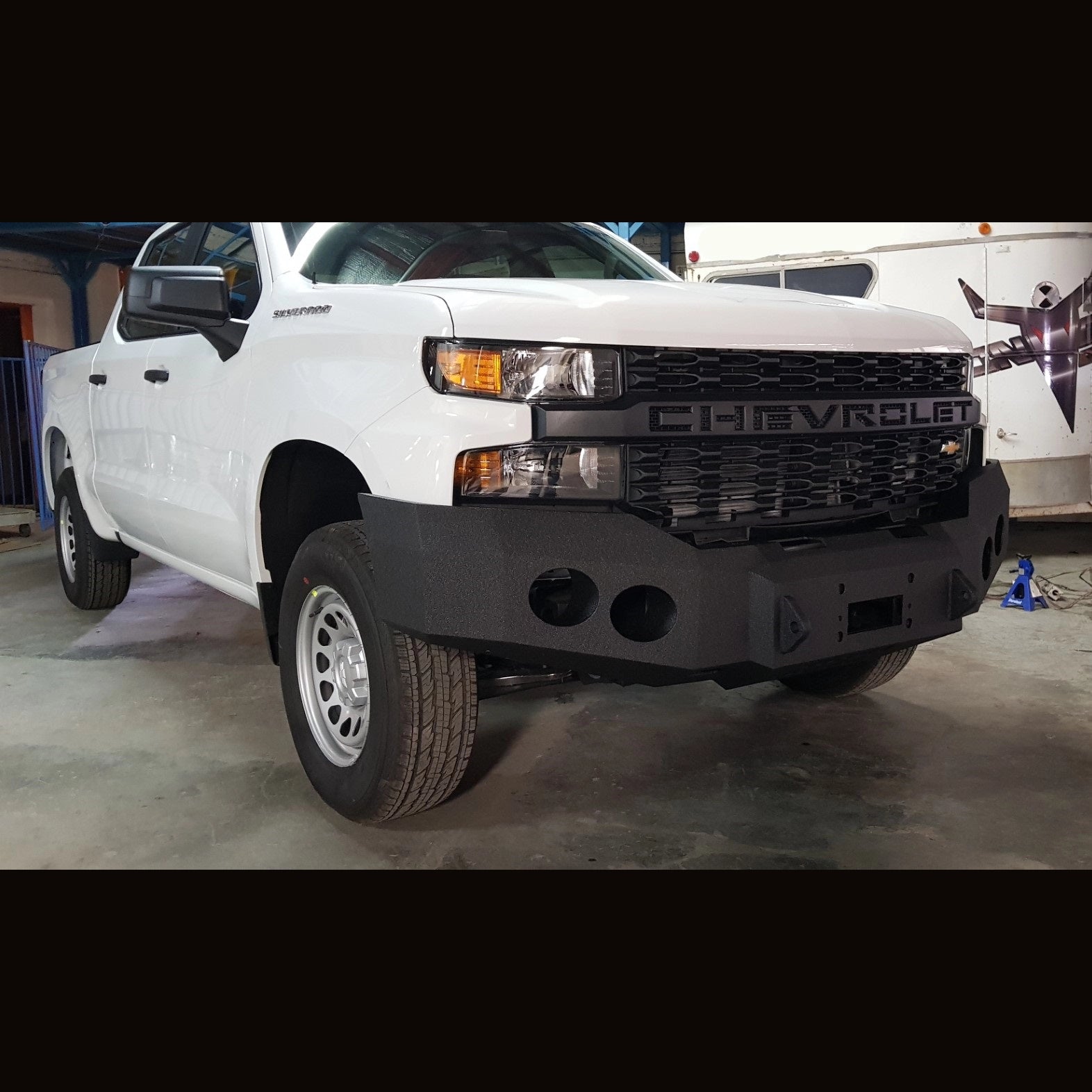 2019 Chevy Silverado Bumper 2019-2021 Chevrolet Silverado 1500 Front Bumper – Iron Bull Bumpers