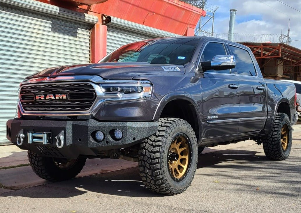 2019 - 2022 RAM 1500 Front Bumper | Parking Sensor Cutouts Available - Iron Bull BumpersFRONT IRON BUMPER