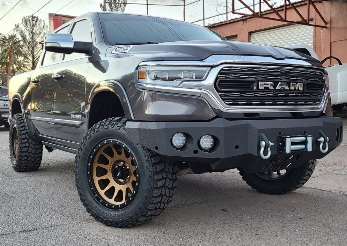 2019 - 2022 RAM 1500 Front Bumper | Parking Sensor Cutouts Available - Iron Bull BumpersFRONT IRON BUMPER