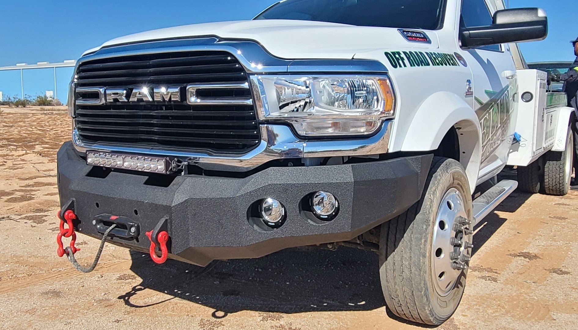 2019-2022 RAM 4500/5500 Front Bumper With Fender Flare Adapters | Parking Sensor Cutouts Available - Iron Bull BumpersFRONT IRON BUMPER