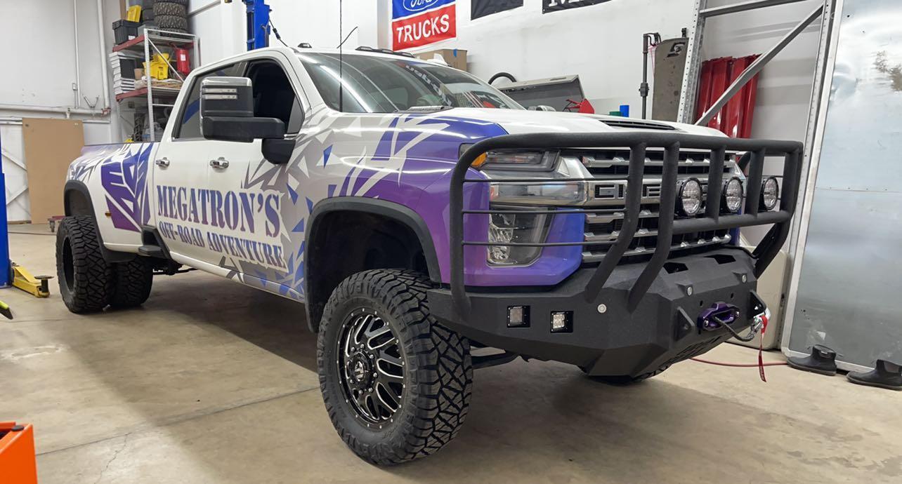 2020-2022 Chevrolet Silverado 2500/3500 Front Bumper | Parking Sensor Cutouts Available - Iron Bull BumpersFRONT IRON BUMPER