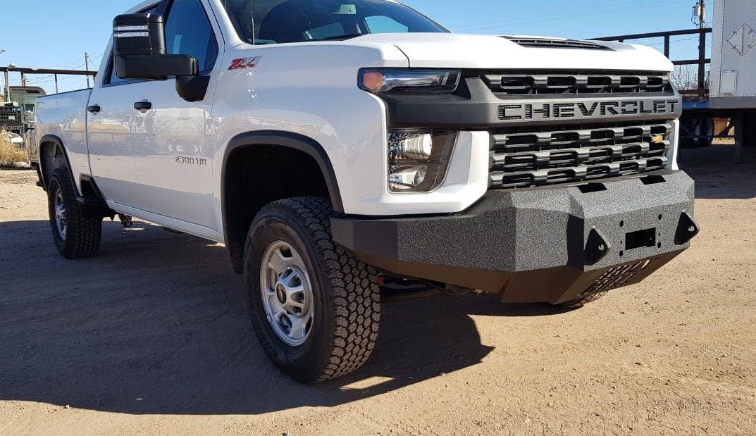 2020-2022 Chevrolet Silverado 2500/3500 Front Bumper | Parking Sensor Cutouts Available - Iron Bull BumpersFRONT IRON BUMPER