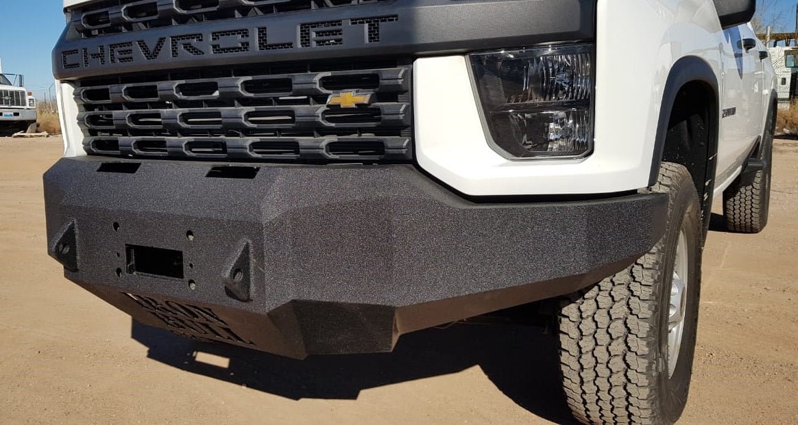 2020-2022 Chevrolet Silverado 2500/3500 Front Bumper | Parking Sensor Cutouts Available - Iron Bull BumpersFRONT IRON BUMPER