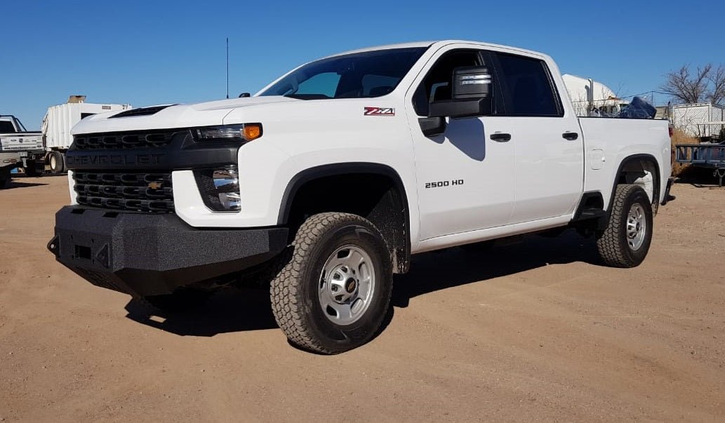 2020-2022 Chevrolet Silverado 2500/3500 Front Bumper | Parking Sensor Cutouts Available - Iron Bull BumpersFRONT IRON BUMPER