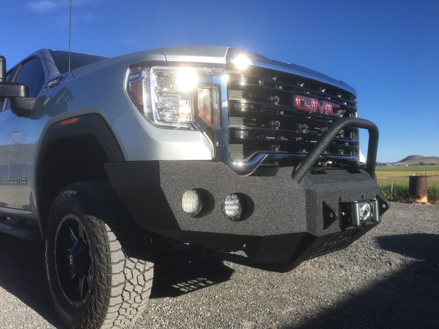 2020-2023 GMC Sierra 2500/3500 Front Bumper | Parking Sensor Cutouts Available - Iron Bull BumpersFRONT IRON BUMPER