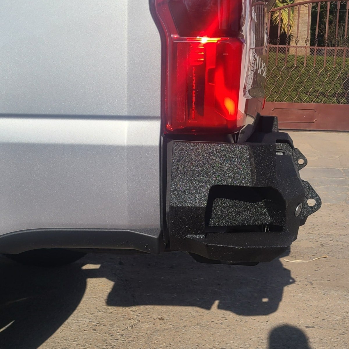 2023 - Present Ford F250/F350 Rear Bumper | Parking Sensor Cutouts Available - Iron Bull BumpersREAR IRON BUMPER