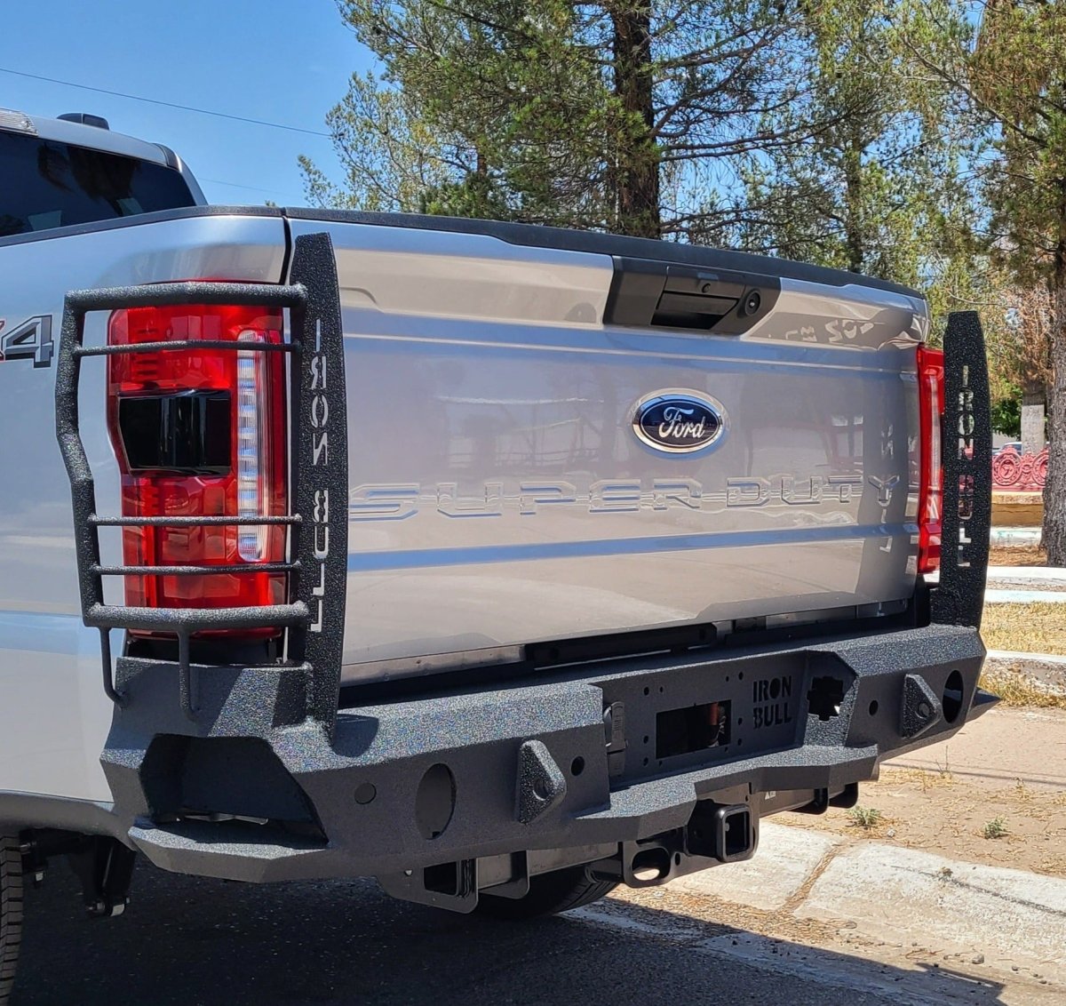 2023 - Present Ford F250/F350 Rear Bumper | Parking Sensor Cutouts Available - Iron Bull BumpersREAR IRON BUMPER