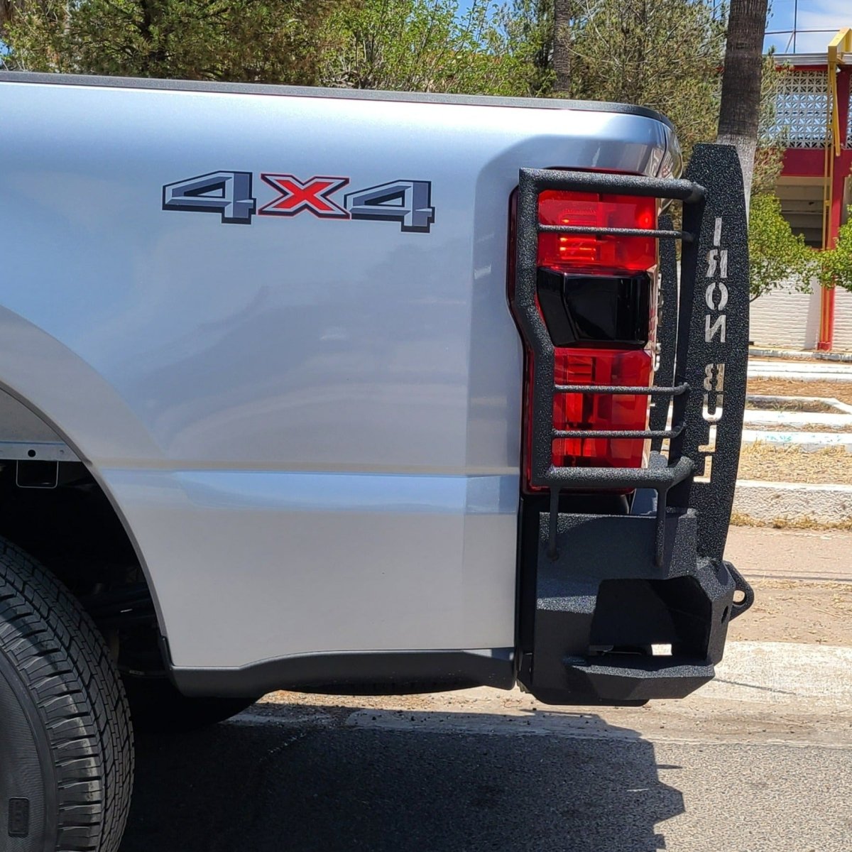 2023 - Present Ford F250/F350 Rear Bumper | Parking Sensor Cutouts Available - Iron Bull BumpersREAR IRON BUMPER