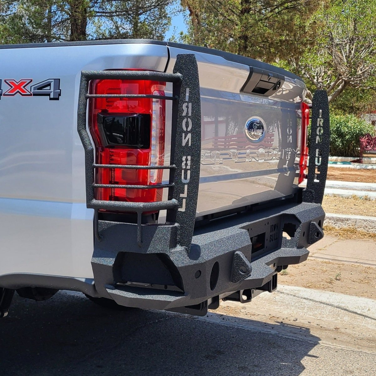 2023 - Present Ford F250/F350 Rear Bumper | Parking Sensor Cutouts Available - Iron Bull BumpersREAR IRON BUMPER