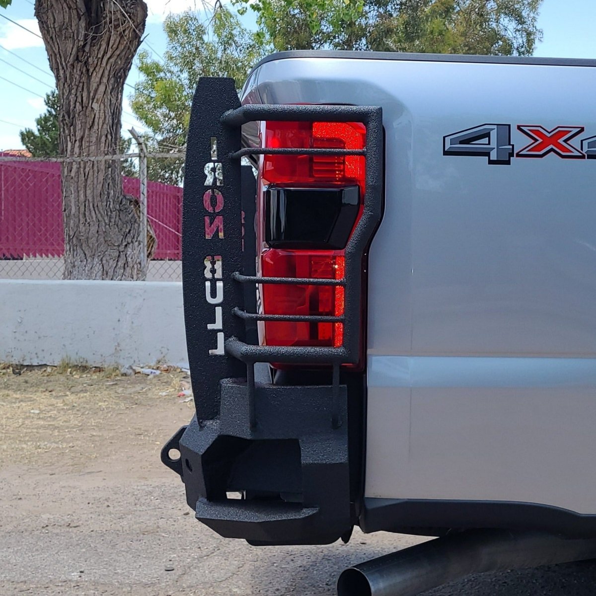 2023 - Present Ford F250/F350 Rear Bumper | Parking Sensor Cutouts Available - Iron Bull BumpersREAR IRON BUMPER