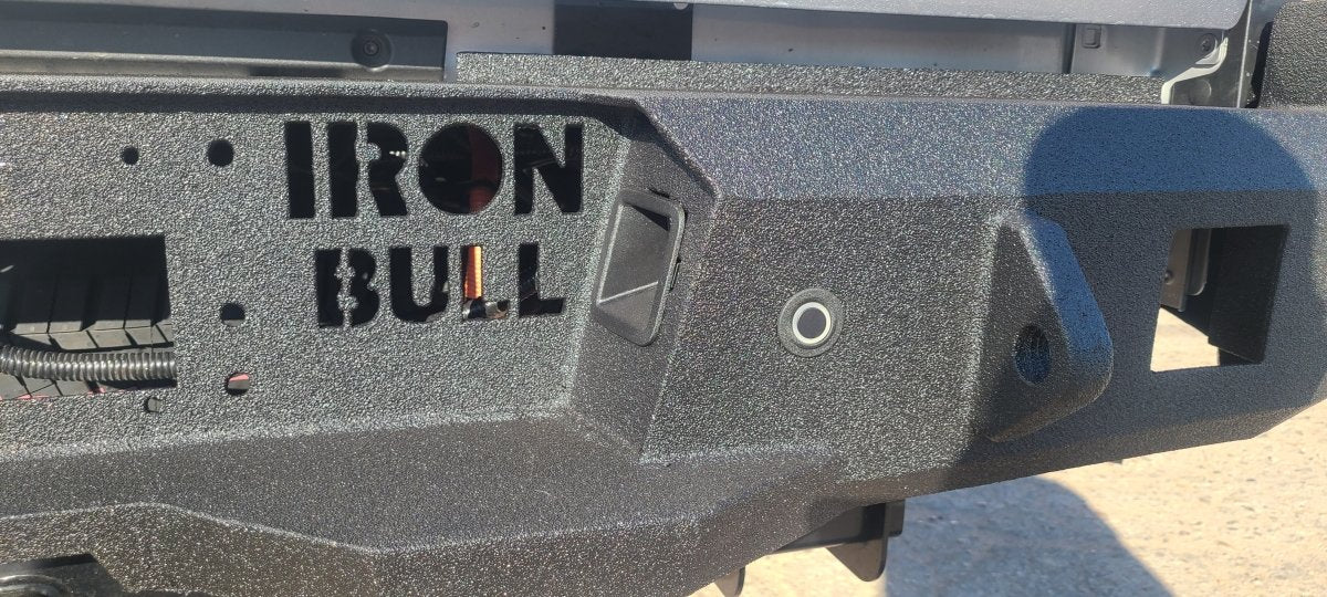 2023 - Present Ford F250/F350 Rear Bumper | Parking Sensor Cutouts Available - Iron Bull BumpersREAR IRON BUMPER