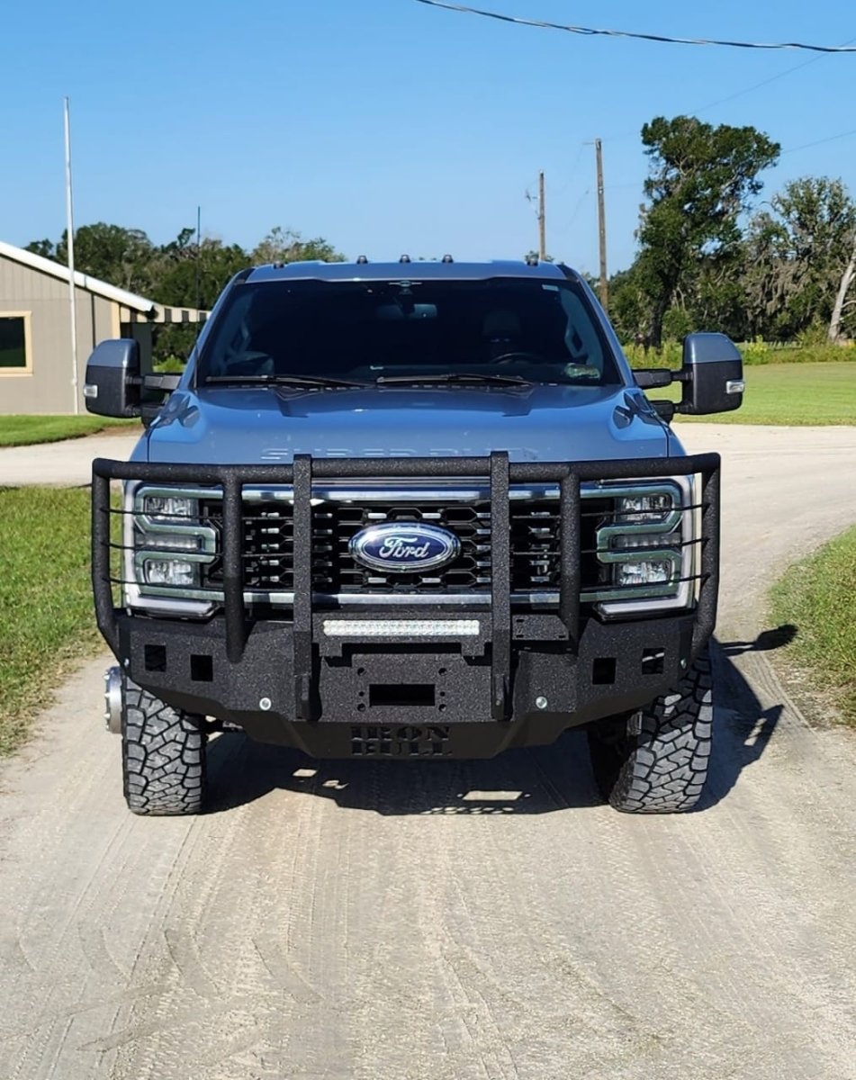 2023 - Present Ford Super Duty F-250/F-350 Front Bumper - Iron Bull BumpersFRONT IRON BUMPER