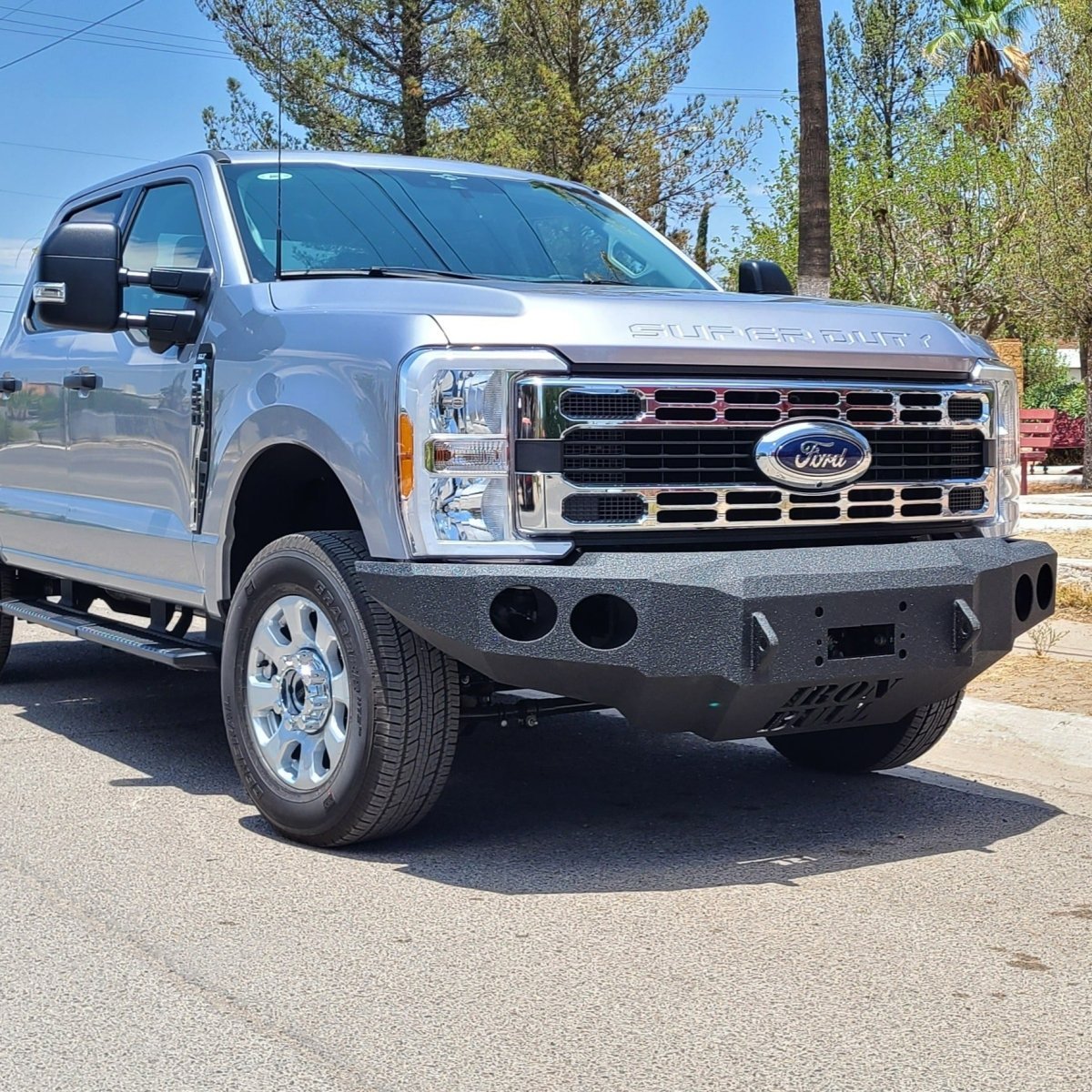 2023 - Present Ford Super Duty F-450/F-550/F-600 Front Bumper With Fender Flares Adapter - Iron Bull BumpersFRONT IRON BUMPER