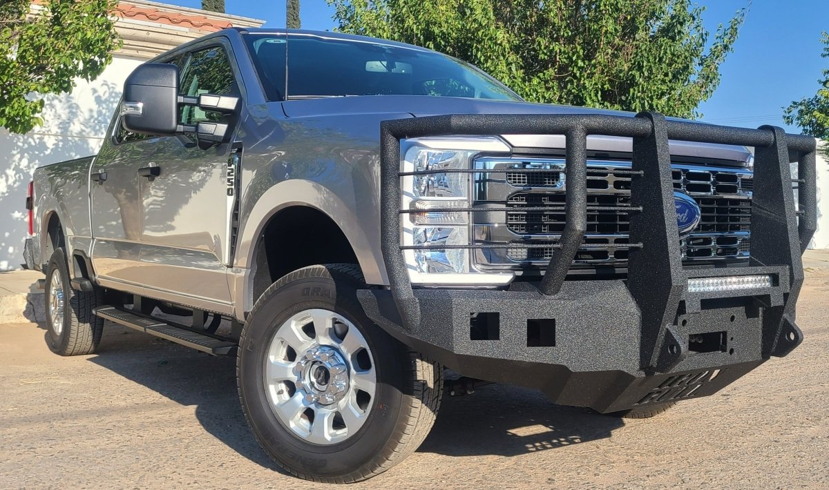 2023 - Present Ford Super Duty F-450/F-550/F-600 Front Bumper With Fender Flares Adapter - Iron Bull BumpersFRONT IRON BUMPER