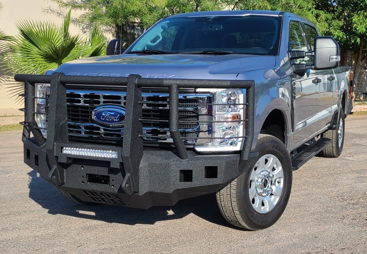 2023 - Present Ford Super Duty F-450/F-550/F-600 Front Bumper With Fender Flares Adapter - Iron Bull BumpersFRONT IRON BUMPER