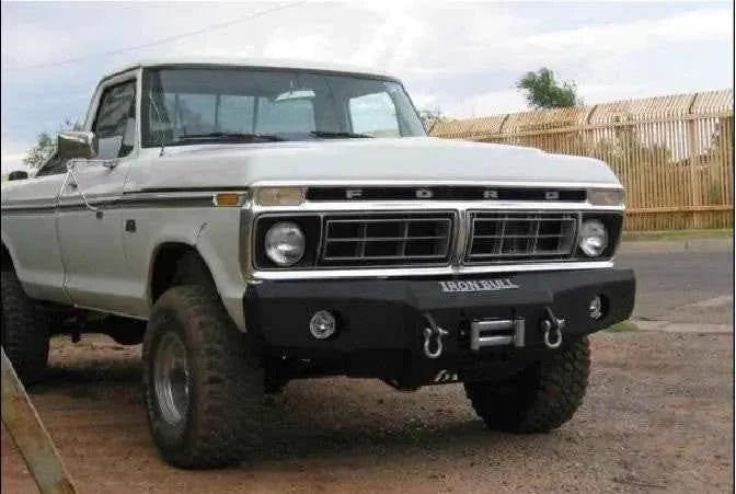 Iron Bull Bumpers: The Dent Side Ford 1973-1979 F100/F150 Winch Bumper - Iron Bull Bumpers