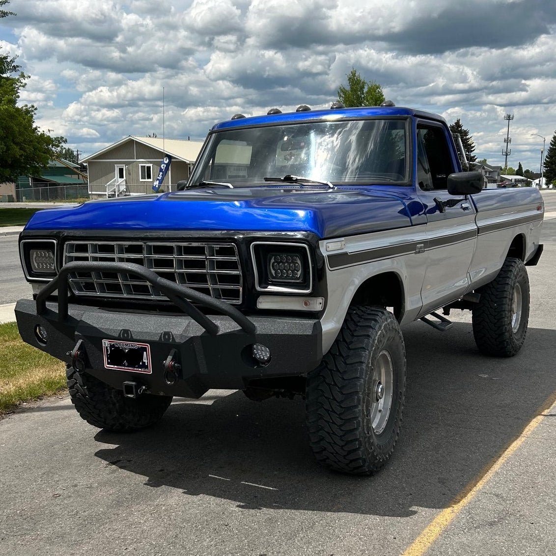 1973 - 1979 Ford F100/F150 Front Winch Bumper - Iron Bull BumpersFRONT IRON BUMPER