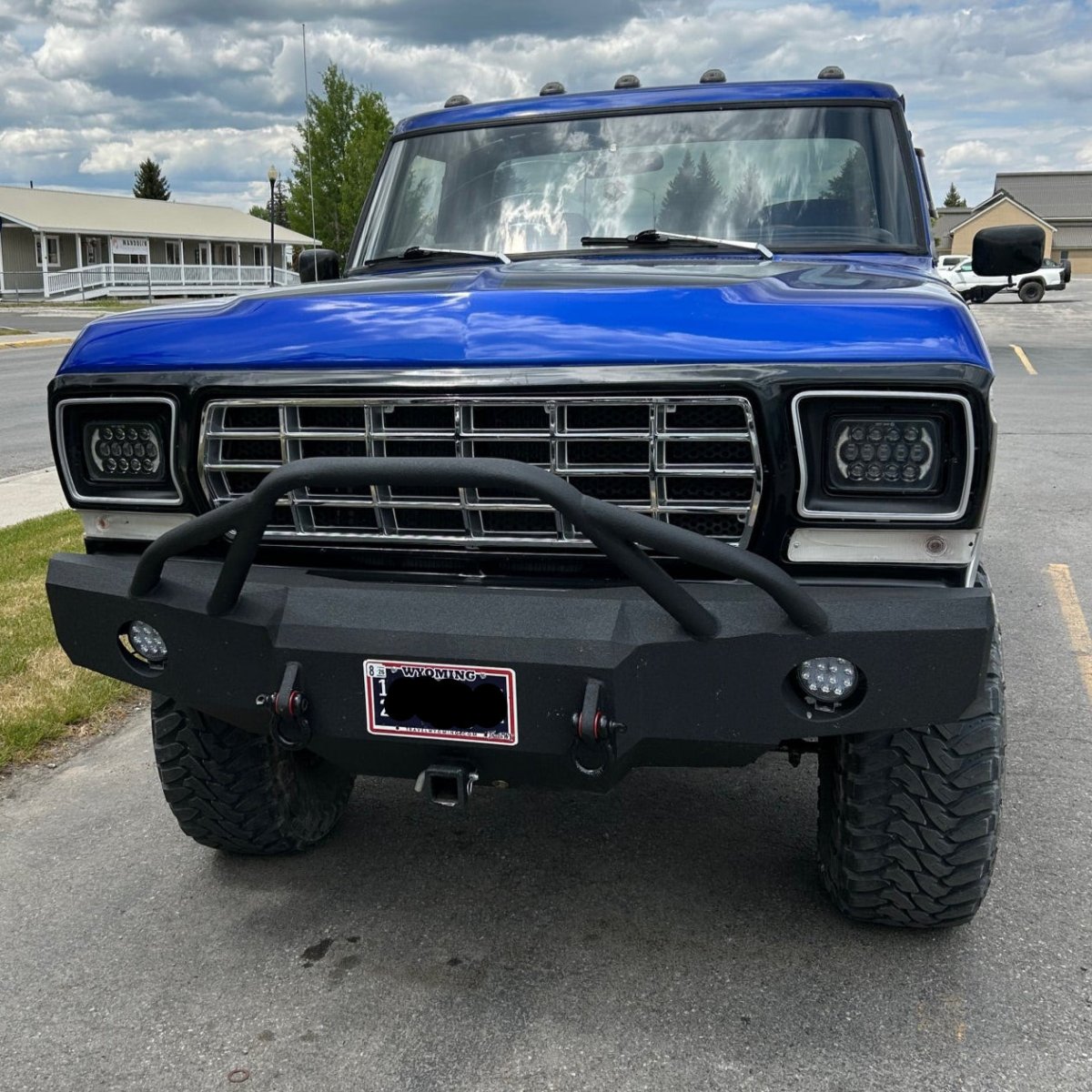 1973 - 1979 Ford F100/F150 Front Winch Bumper - Iron Bull BumpersFRONT IRON BUMPER