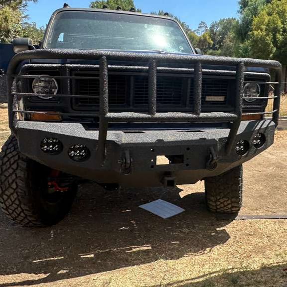 1973 - 1980 Chevrolet C10/C20/C30 K10/K20/K30 Front Bumper - Iron Bull BumpersFRONT IRON BUMPER