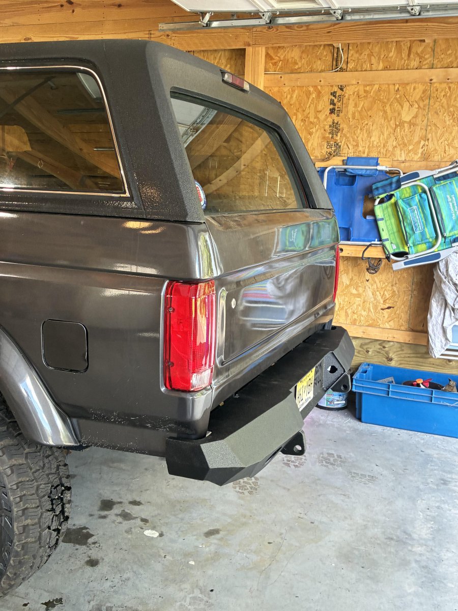 1980-1996 Ford Bronco Rear Bumper - Iron Bull BumpersREAR IRON BUMPER