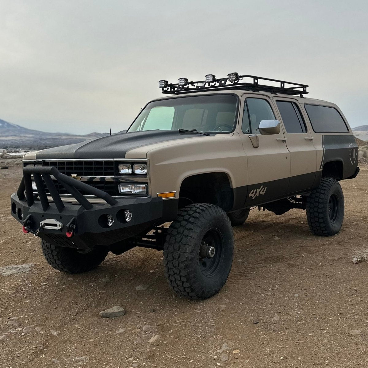 1981 - 1987 Chevrolet Suburban Front Bumper - Iron Bull BumpersFRONT IRON BUMPER