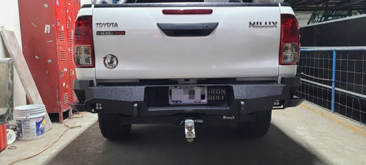 2015 - 2025 Toyota Hilux Rear Bumper Base Model Only w/ Sidesteps - Iron Bull BumpersFRONT IRON BUMPER