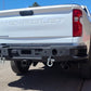 2019 - 2025 GMC Sierra 1500 Rear Bumper Single Exhaust| Parking Sensor Cutouts Available - Iron Bull BumpersREAR IRON BUMPER