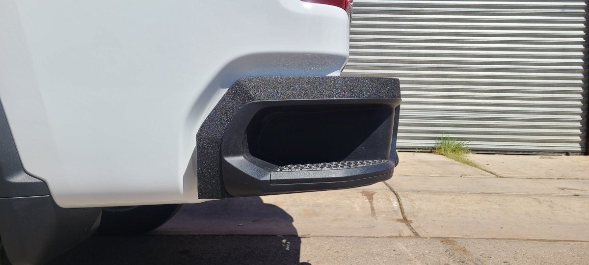 2019 - 2025 GMC Sierra 1500 Rear Bumper Single Exhaust| Parking Sensor Cutouts Available - Iron Bull BumpersREAR IRON BUMPER