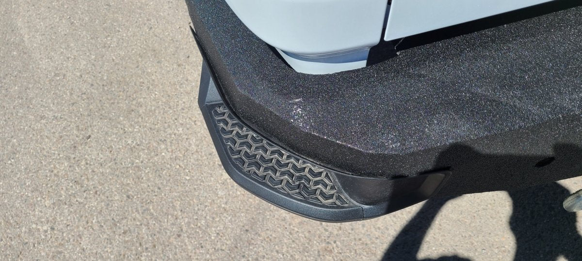 2019 - 2025 GMC Sierra 1500 Rear Bumper Single Exhaust| Parking Sensor Cutouts Available - Iron Bull BumpersREAR IRON BUMPER