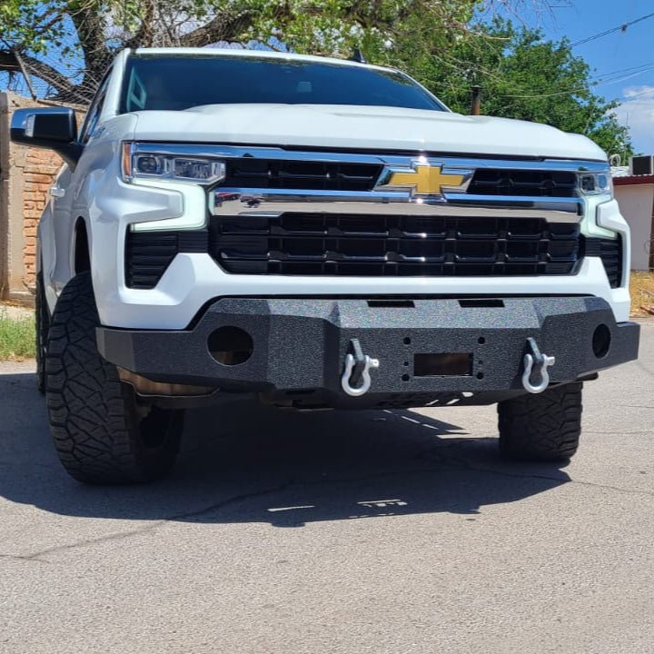 2022 - 2025 Chevrolet Silverado 1500 Front Bumper | Parking Sensor Cutouts Available - Iron Bull BumpersFRONT IRON BUMPER
