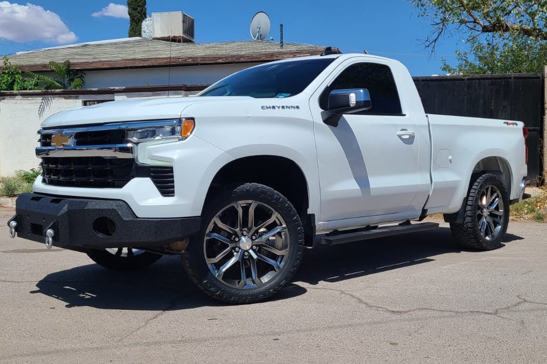 2022 - 2025 Chevrolet Silverado 1500 Front Bumper | Parking Sensor Cutouts Available - Iron Bull BumpersFRONT IRON BUMPER
