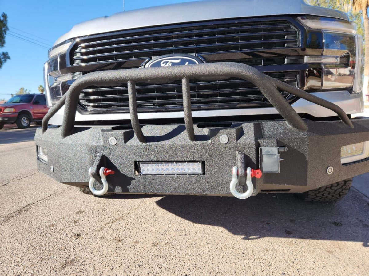 2024 - 2026 Ford F150/F150 Tremor Front Bumper | Factory Fog Light Platinum/King Ranch Only - Iron Bull BumpersFRONT IRON BUMPER