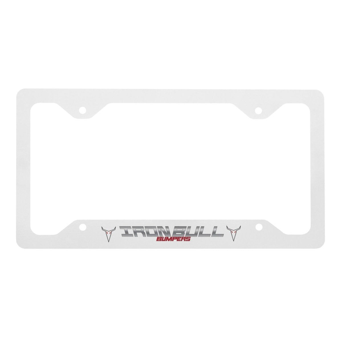 Metal license plate frame - Iron Bull Bumpers