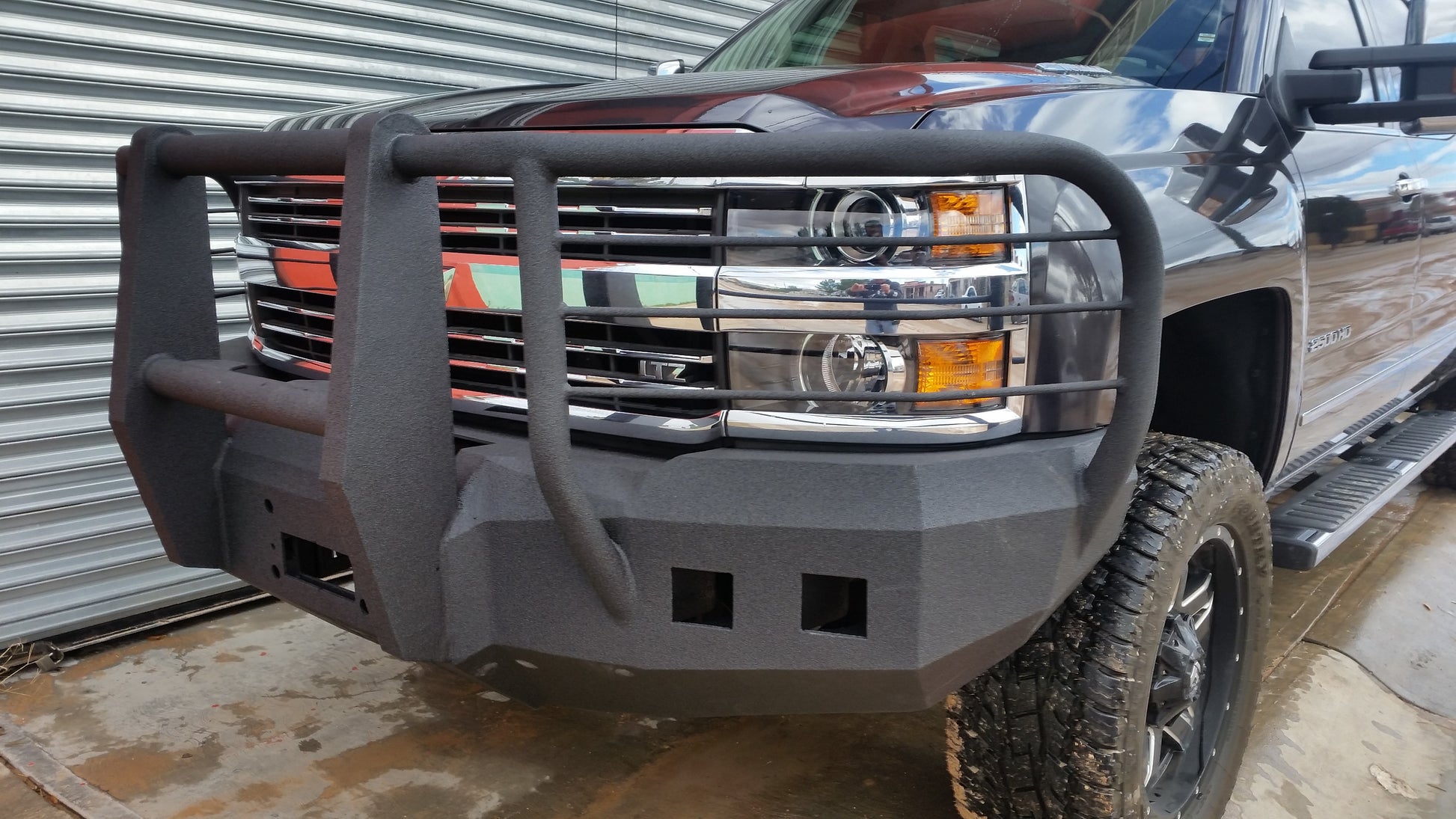 2015-2019 Chevrolet Silverado 2500/3500 Front Bumper | Parking Sensor Cutouts Available - Iron Bull BumpersFRONT IRON BUMPER