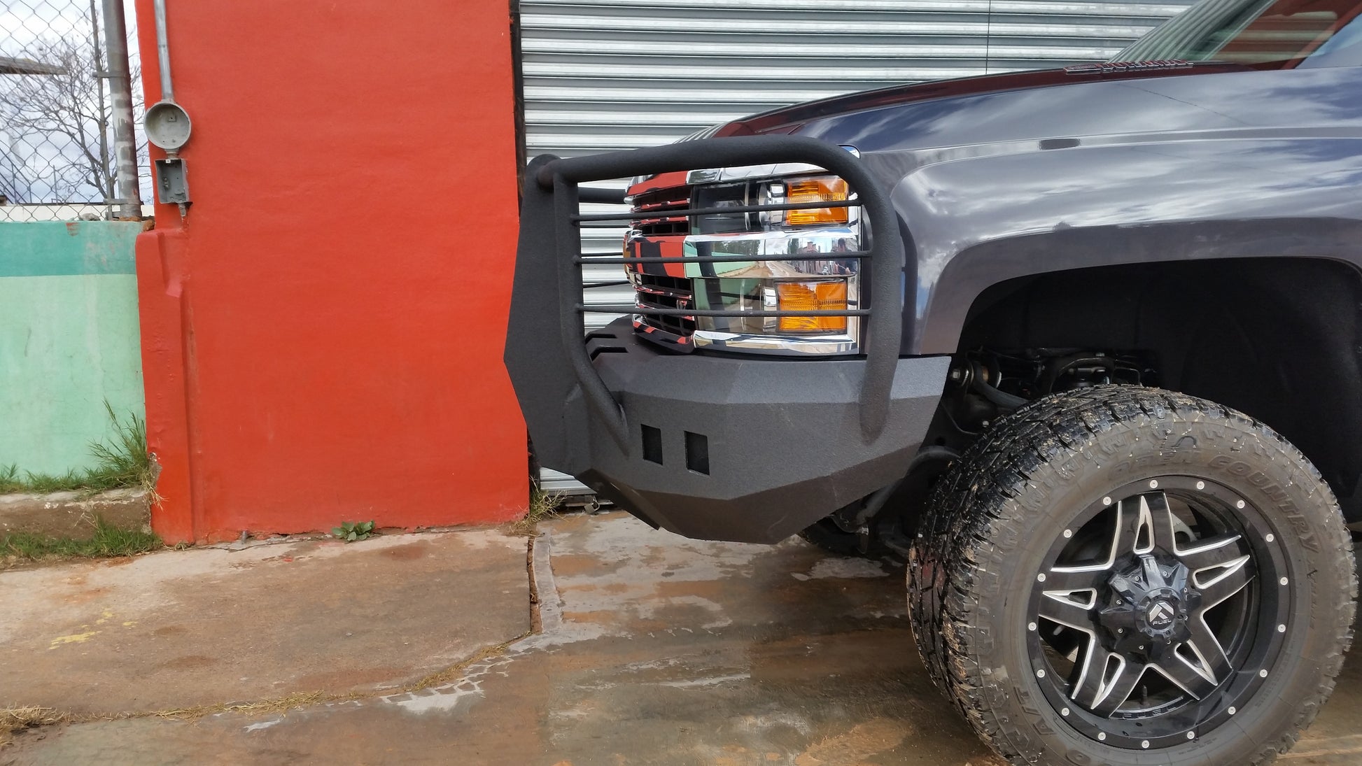 2015-2019 Chevrolet Silverado 2500/3500 Front Bumper | Parking Sensor Cutouts Available - Iron Bull BumpersFRONT IRON BUMPER