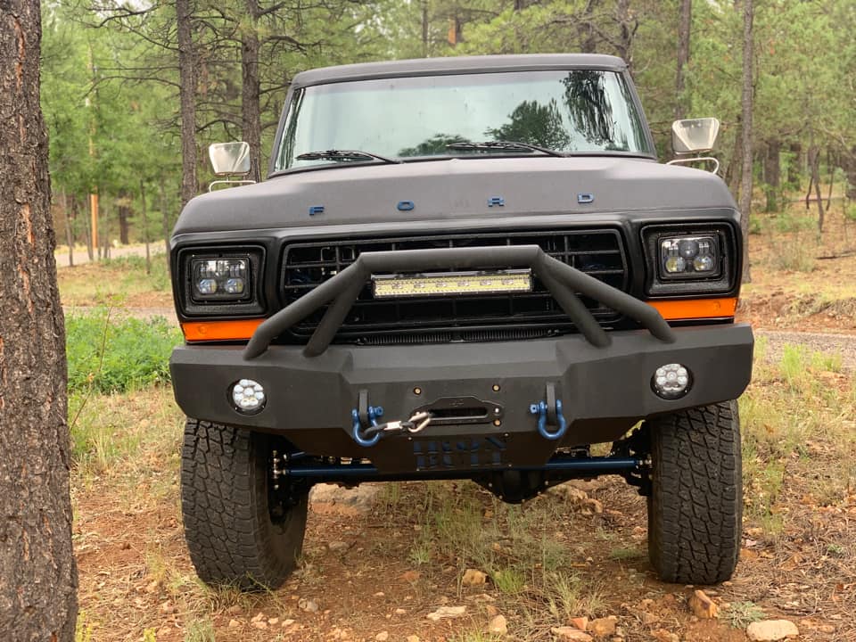 1973-1979 Ford F250/F350 Front Bumper - Iron Bull BumpersFRONT IRON BUMPER